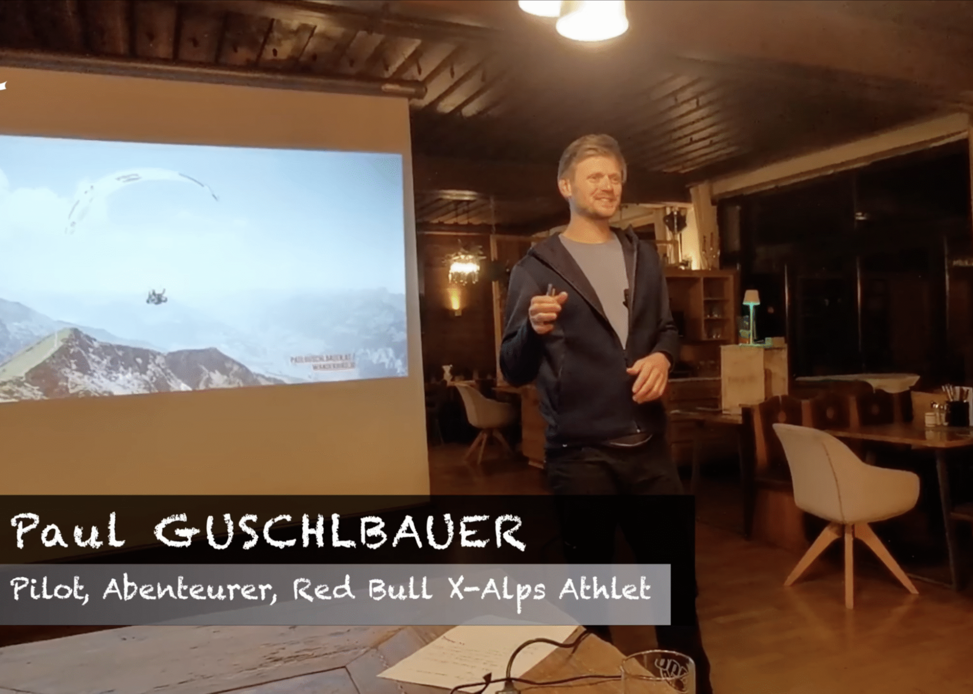 Paul Guschlbauer spricht über seine Erfahrungswerte im Gleitschirmfliegen